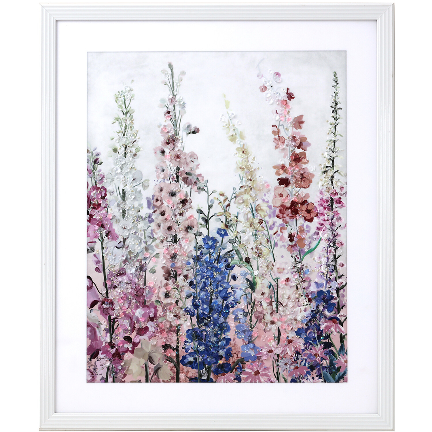 Wildflower Framed Crystal Art Image 1