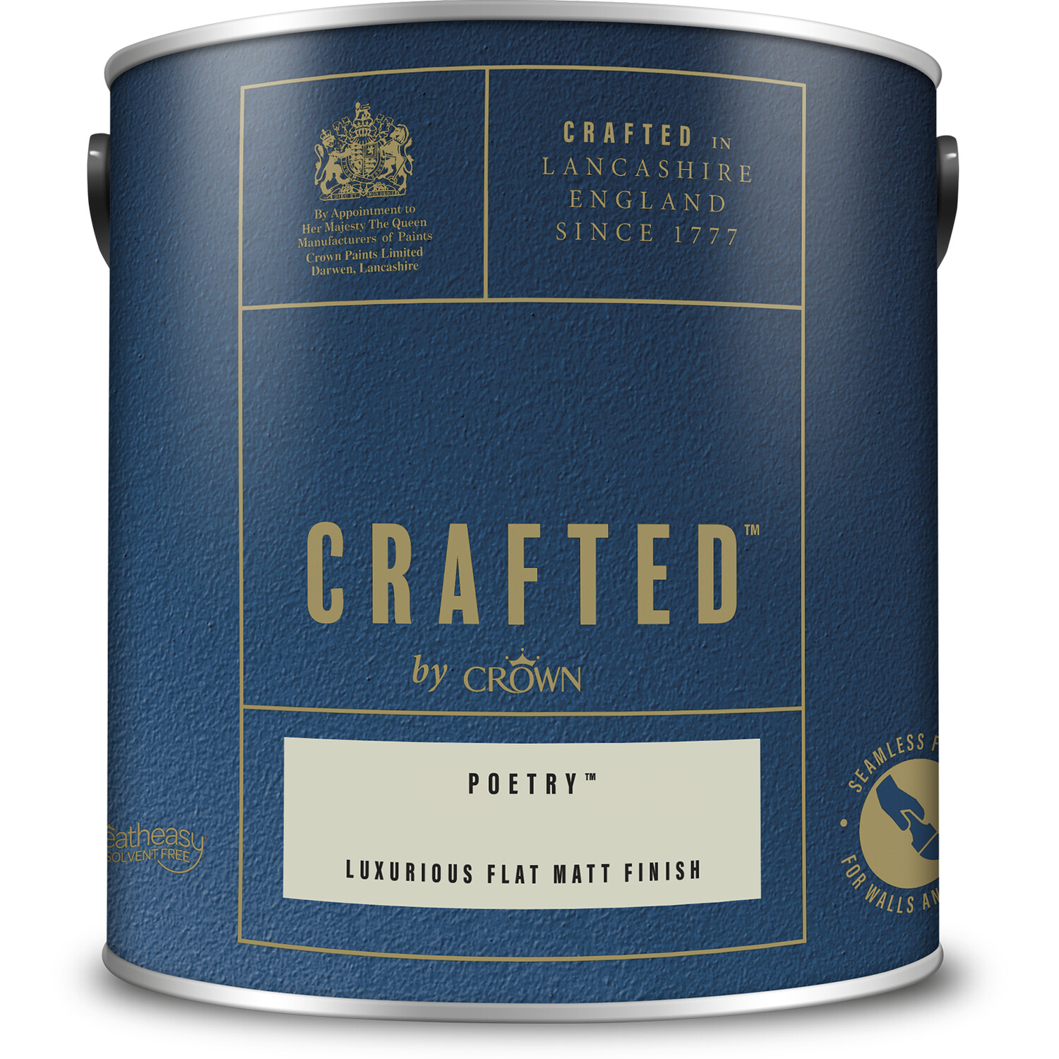 Crown Crafted Walls & Wood Poetry Luxurious Flat Matt Paint 2.5L Image 2