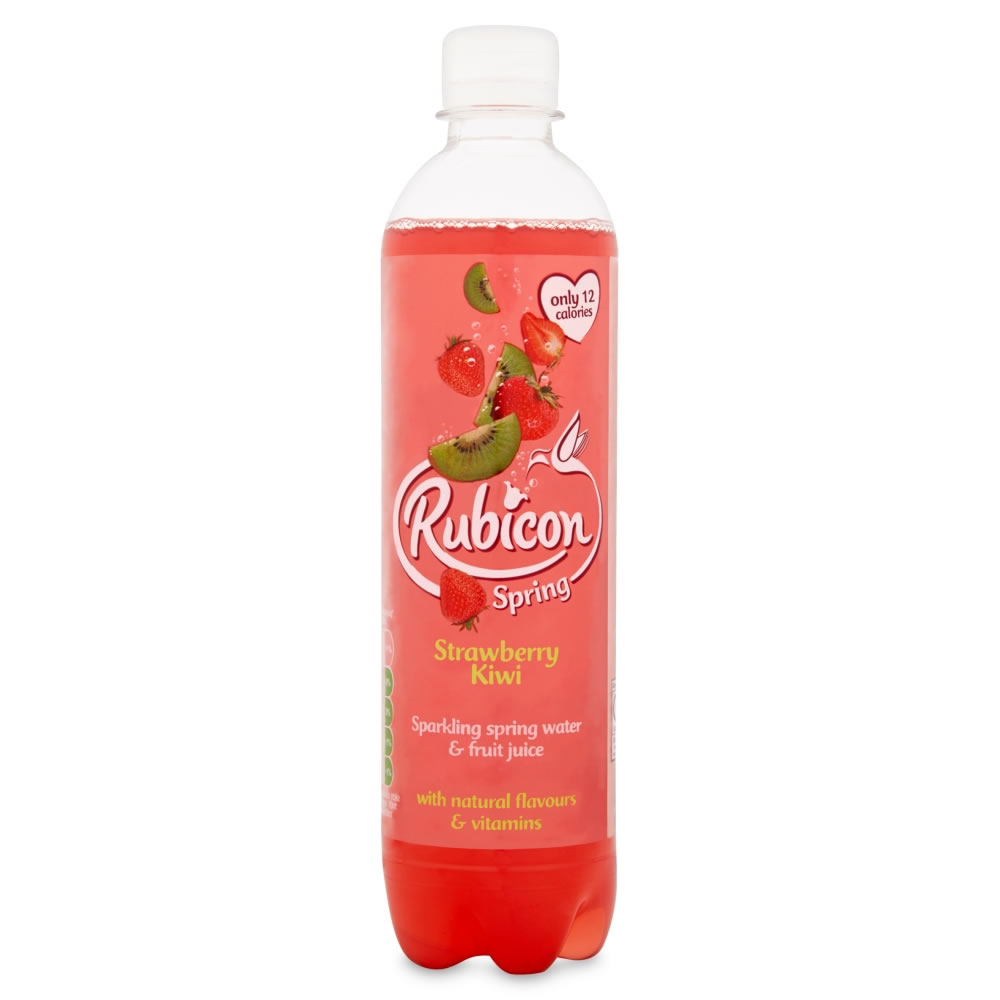 Rubicon Spring Strawberry and Kiwi Sparkling  Water 500ml Image 3