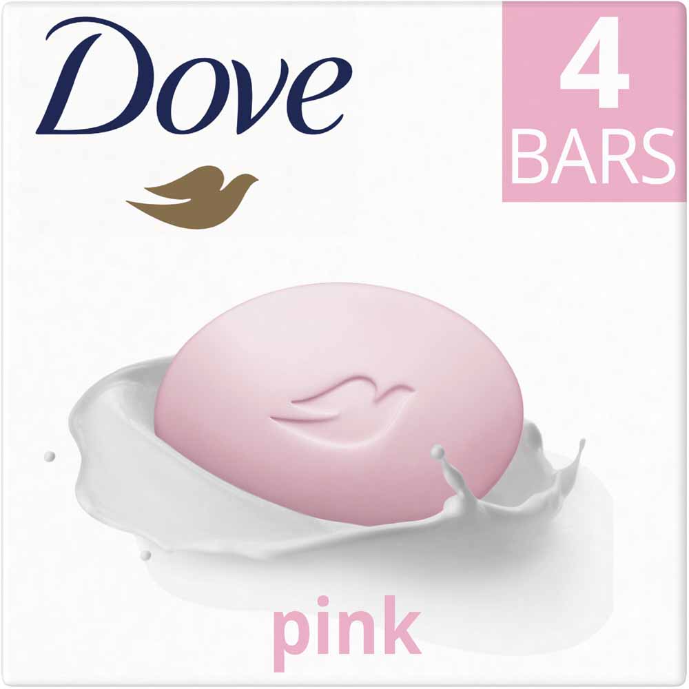 Dove Pink Beauty Bar 4 x 90g Image 3