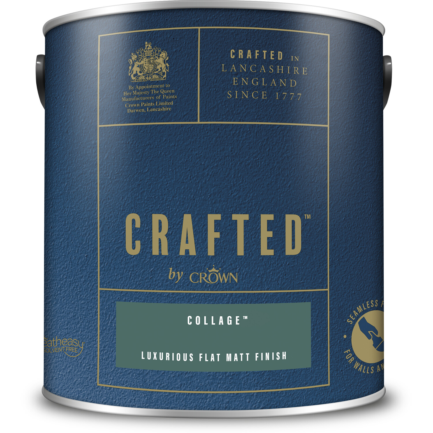 Crown Crafted Walls and Wood Collage Luxurious Flat Matt Paint 2.5L Image 2