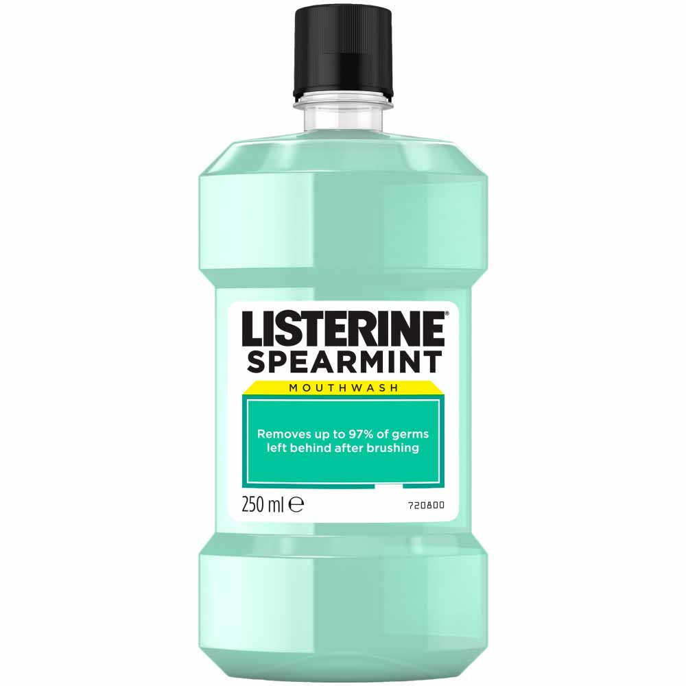 Listerine Spearmint Mouthwash 250ml Wilko