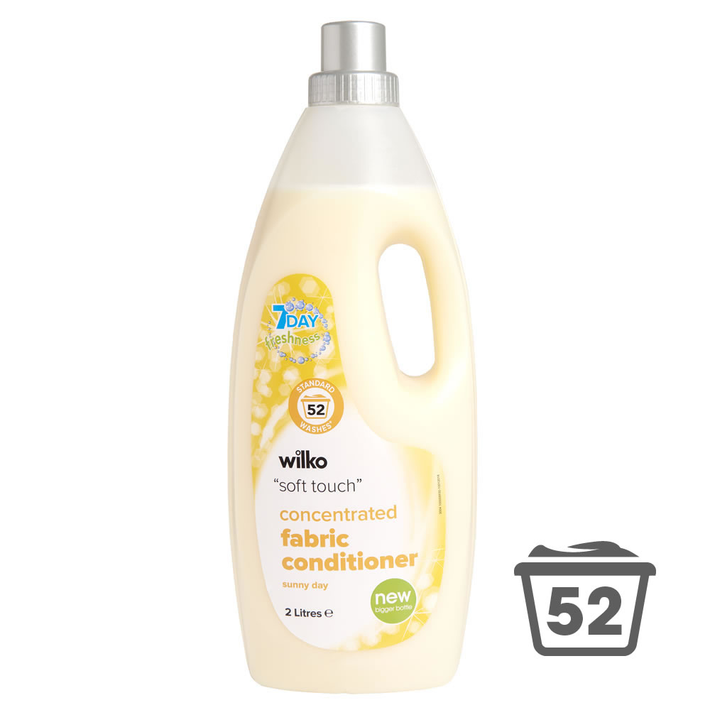 Wilko Sunny Day Fabric Conditioner 52 Washes 2L Image