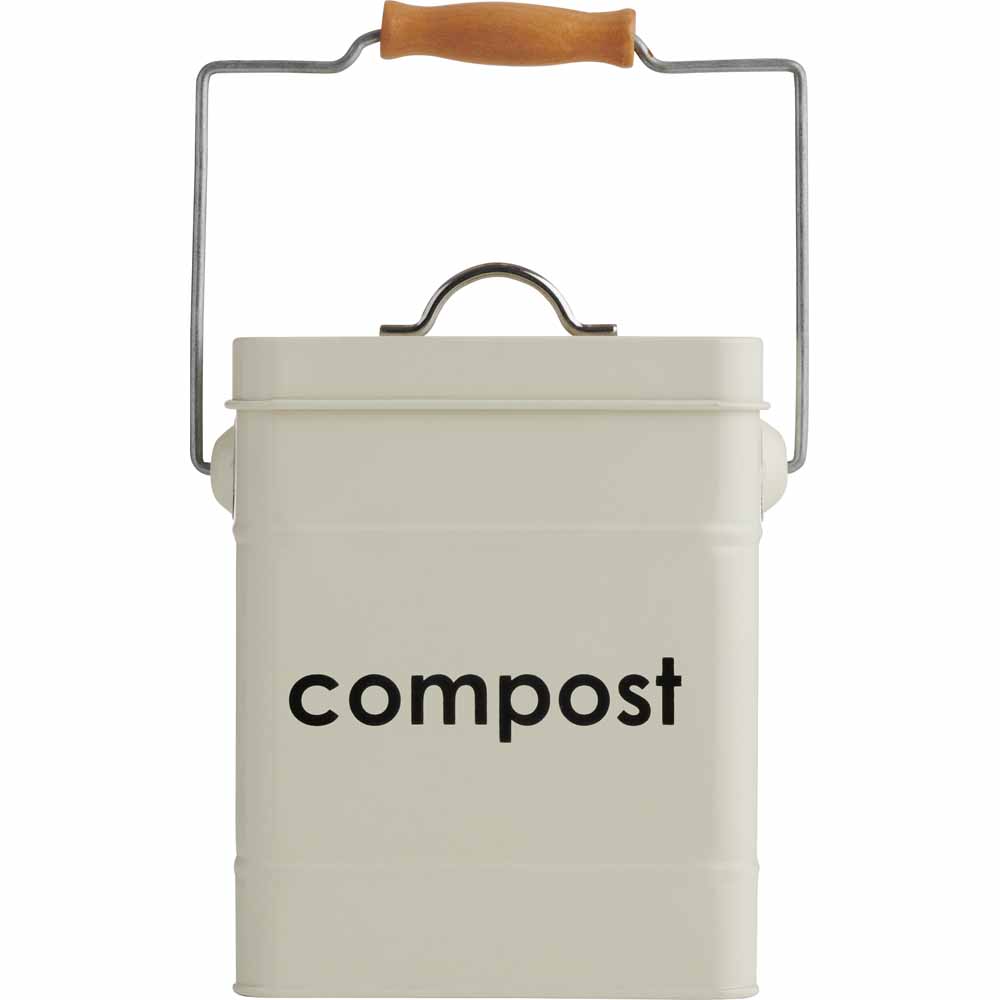 Wilko Cream Worktop Compost Bin Wilko