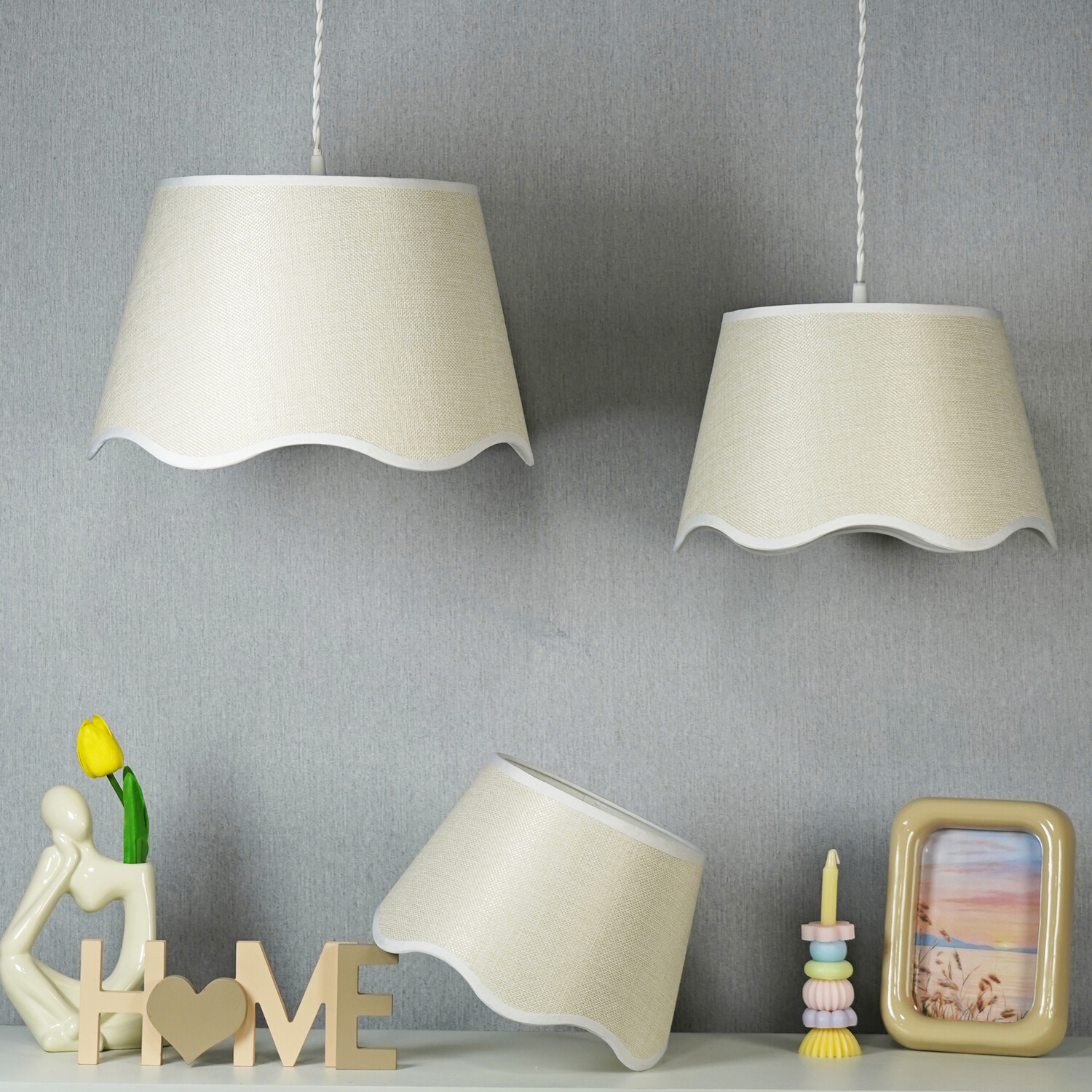 Scallop Shade Natural 30cm Image 3