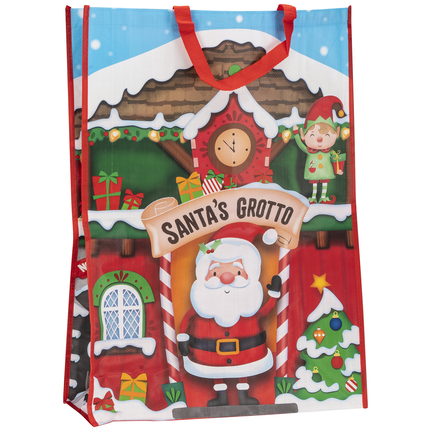 Santa's Grotto Woven Bag Image 1