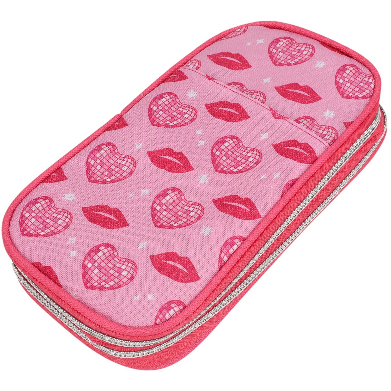 Let's Dance Compartment Pencil Case Pink Image 4