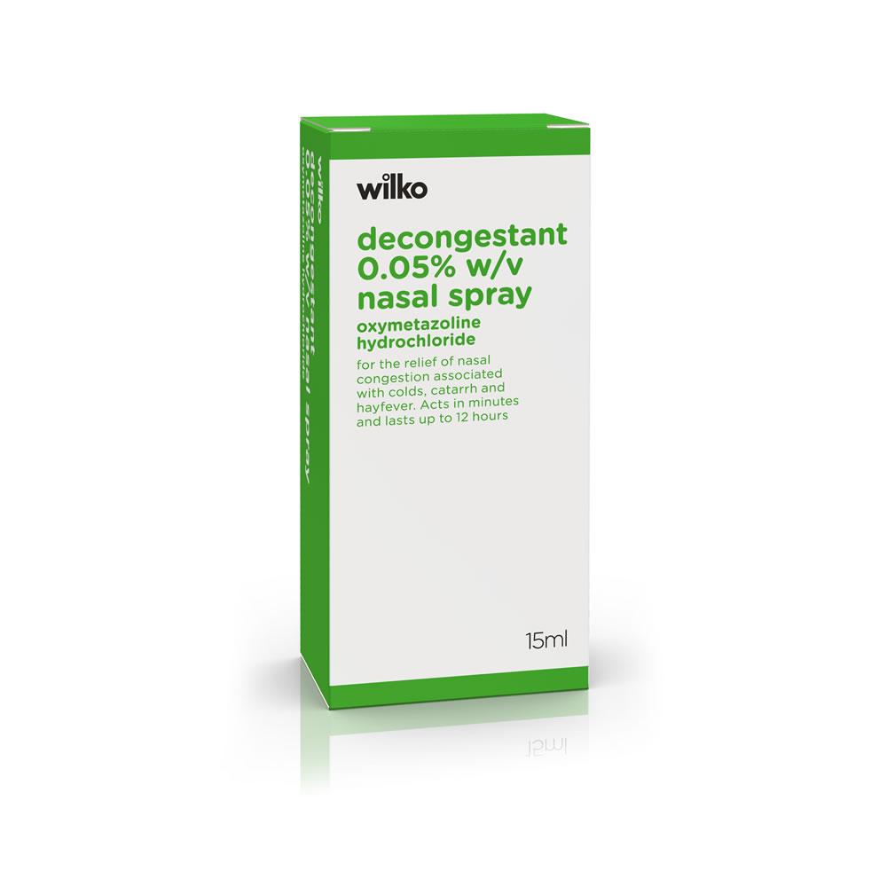 Wilko Decongestant Nasal Spray 15ml