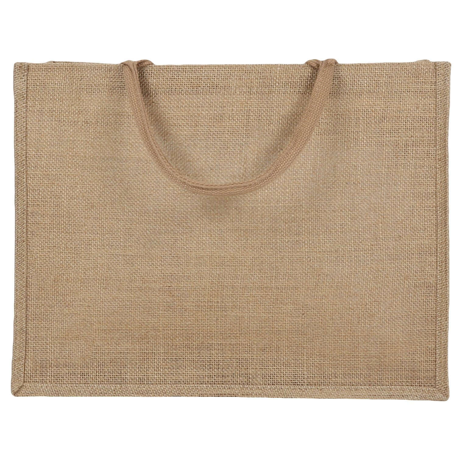 Hessian Shopper Bag - Black or Natural Image 3