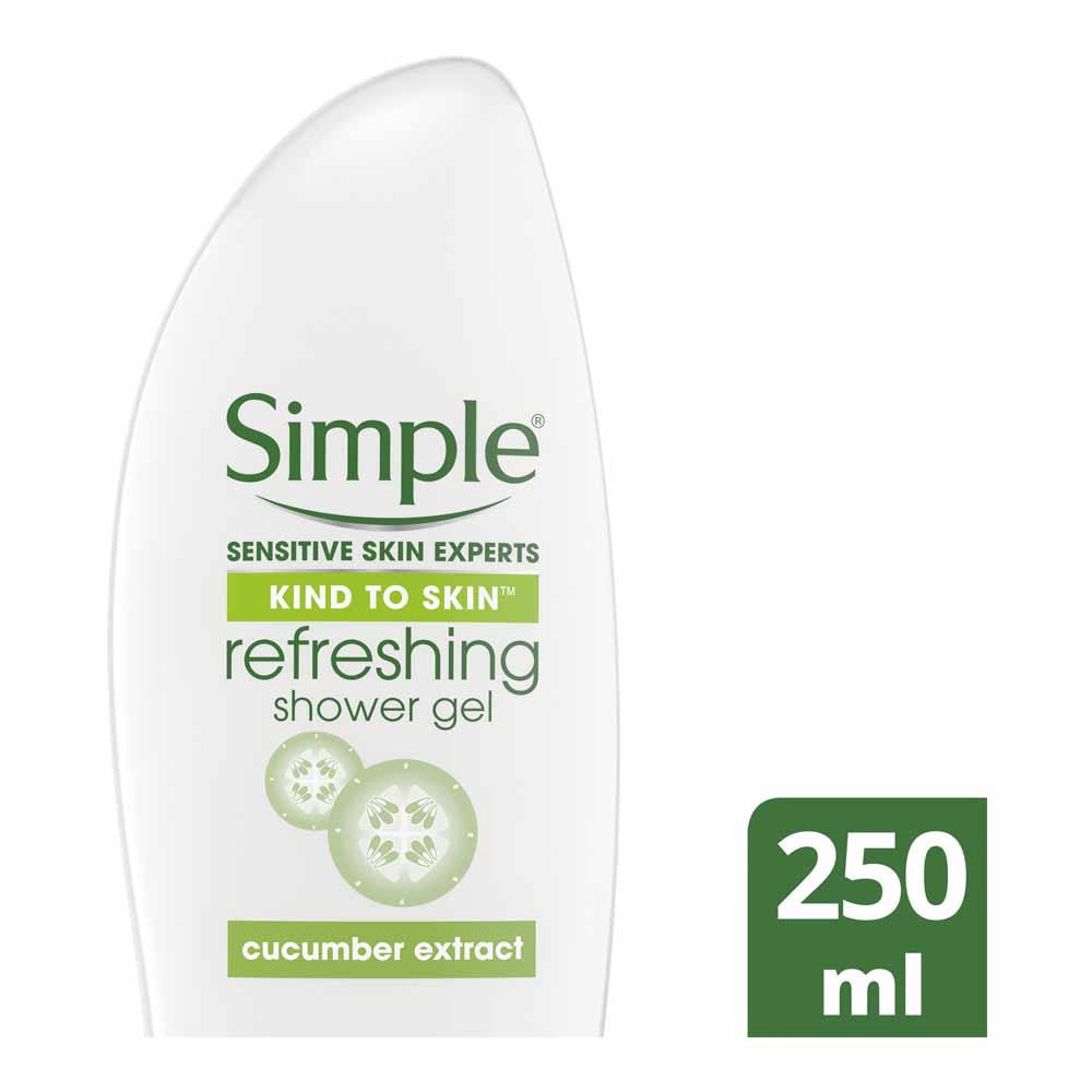 Simple Kind to Skin Refreshing Shower Gel 250ml Image 1