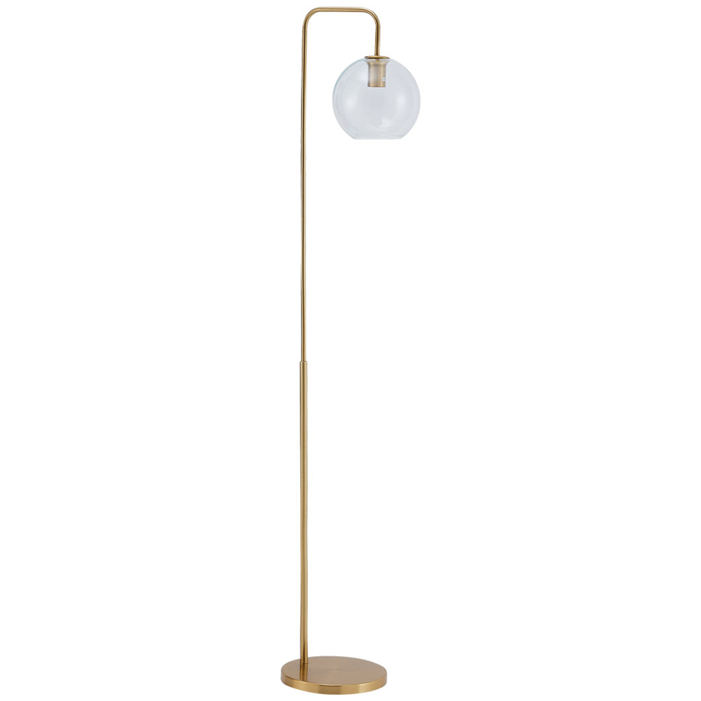 Living and Home Gold Arm Floor Lamp Image 1