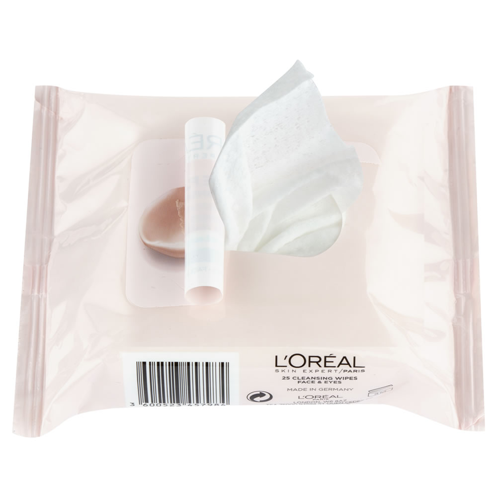 L’Oréal Paris Skin Expert Fine Flowers Cleansing Wipes 25 pack Wilko