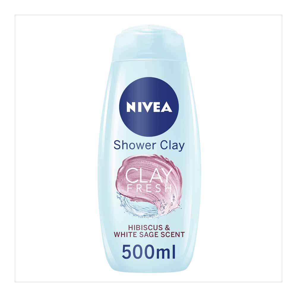 Nivea Shower Clay Fresh Hibiscus & White Sage Scent 500ml Image