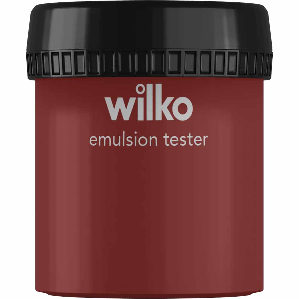 Wilko Ruby Ring Emulsion Paint Tester Pot 75ml Image 1