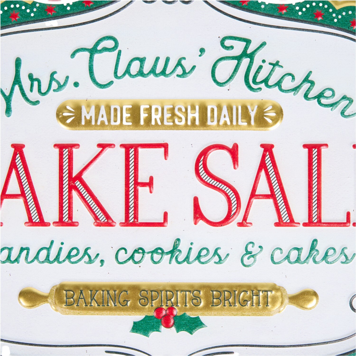 Retro Hanging Bake Sale Wall Art Multicolour Image 6