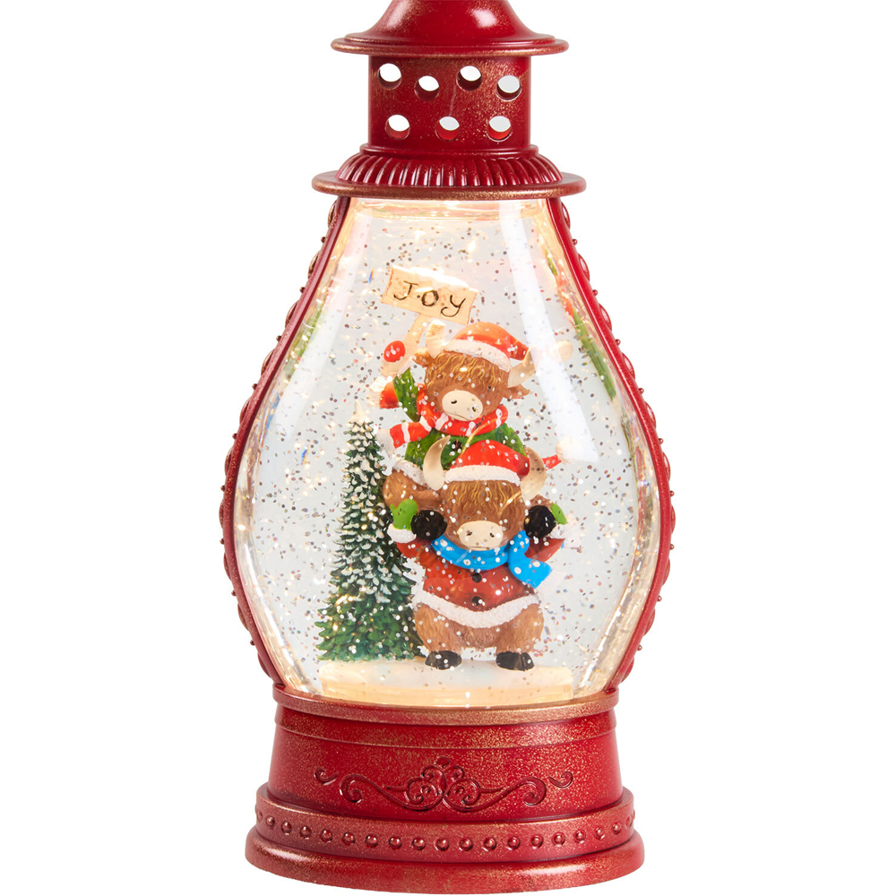 Christmas Highland Cow Glitter Spinner Image 9
