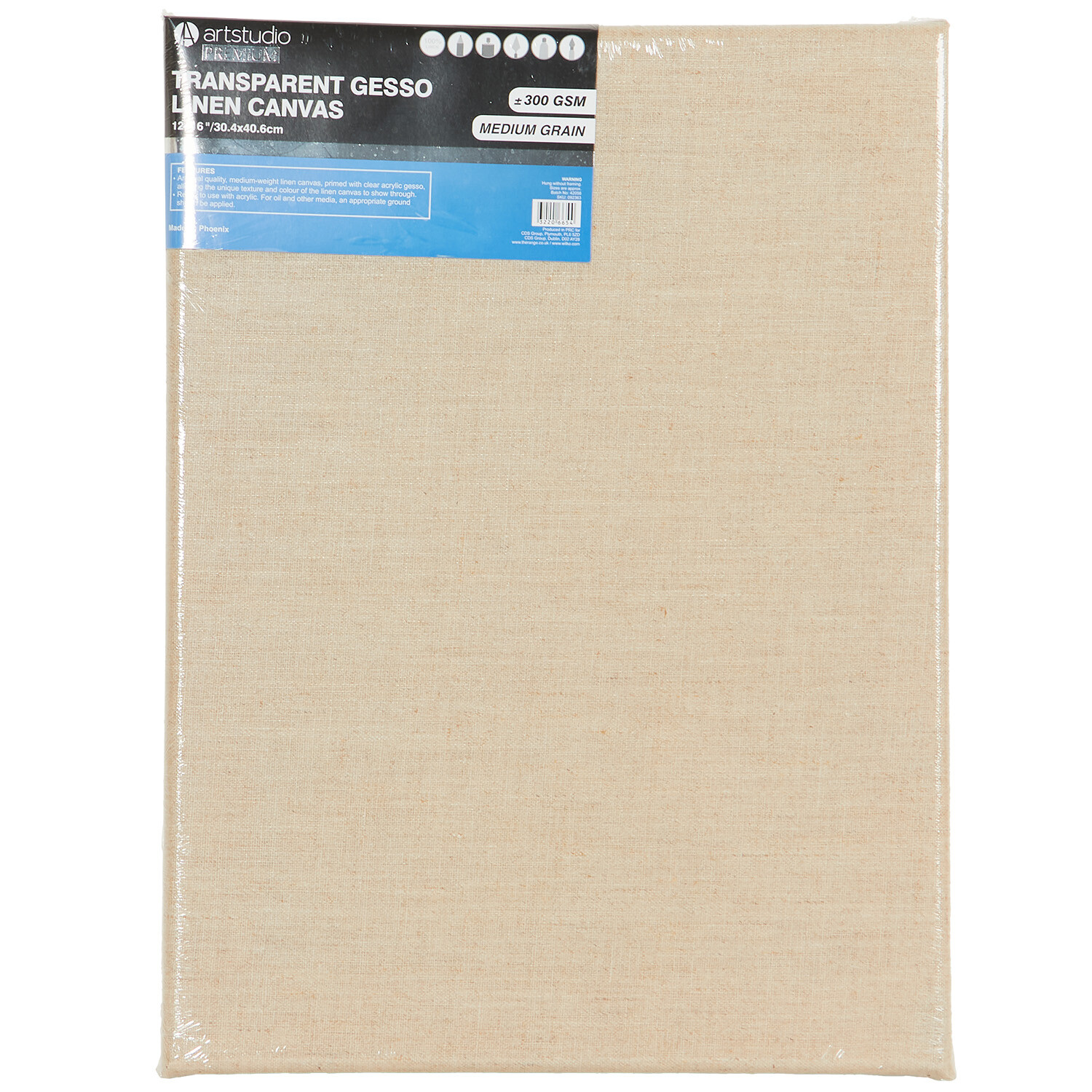 Transparent Primed Linen Canvas - Brown / 12 x 16inch Image 1