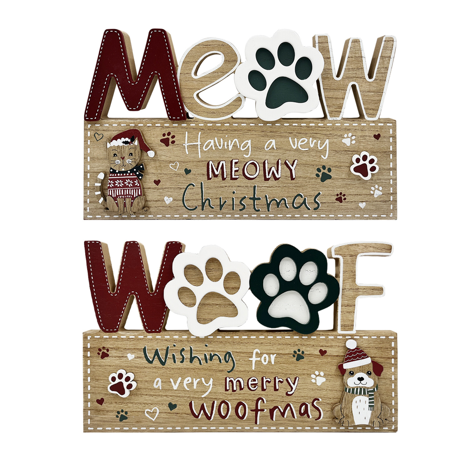 Christmas Pet Pun Plaque Image 1