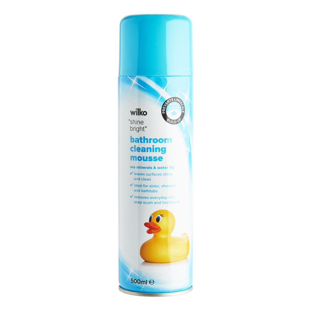 Wilko Bathroom Cleaning Mousse 500ml Image