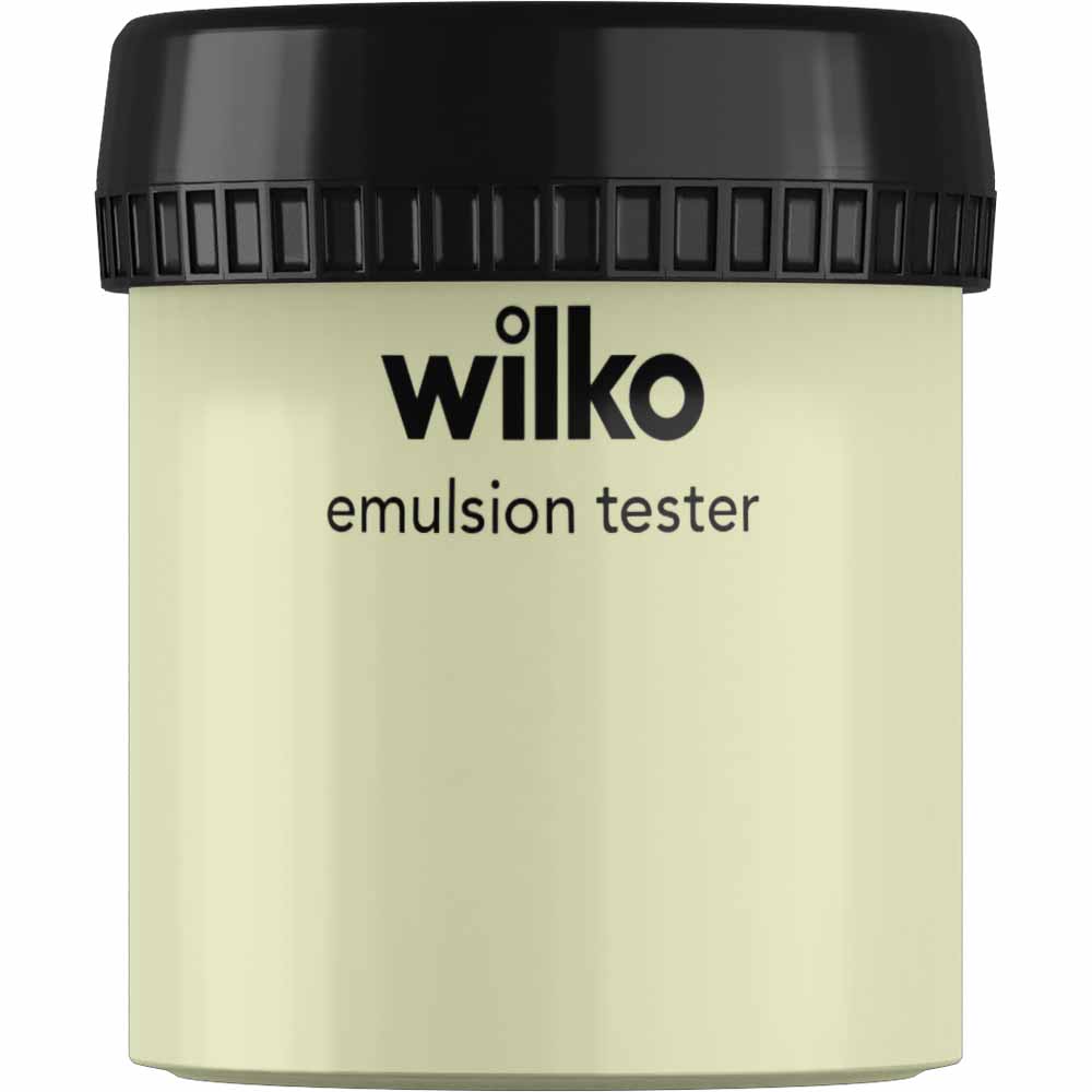 Wilko Pastel Green Emulsion Paint Tester Pot 75ml Image 1