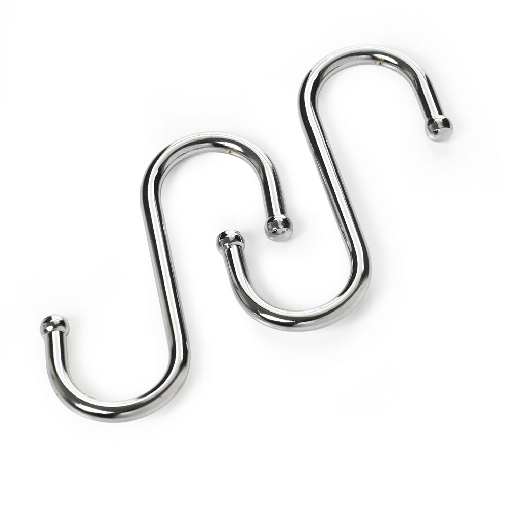 Wilko 80mm Large Chrome Effect S Hook Image