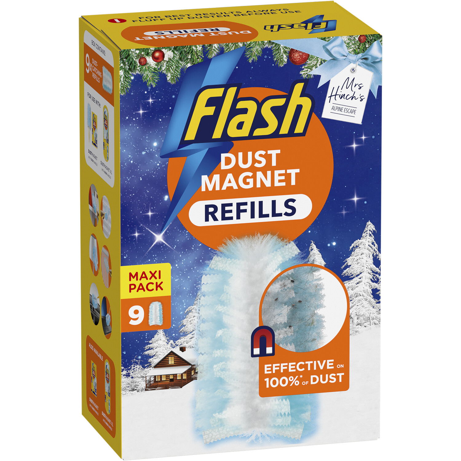 Pack of 9 Flash Mrs Hinch Duster Alpine Refills Image 2