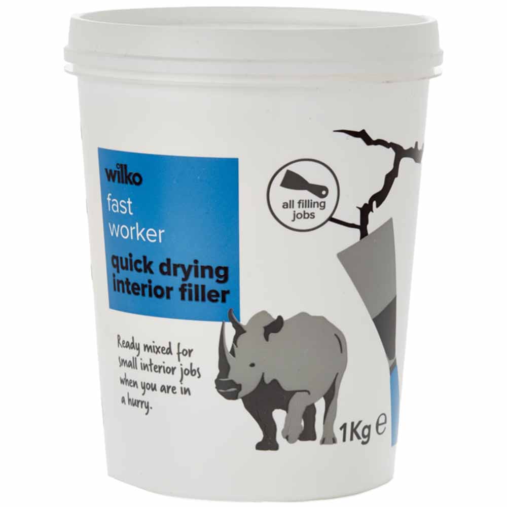 Wilko Ready Mix Quick Dry Filler 1kg Image 1