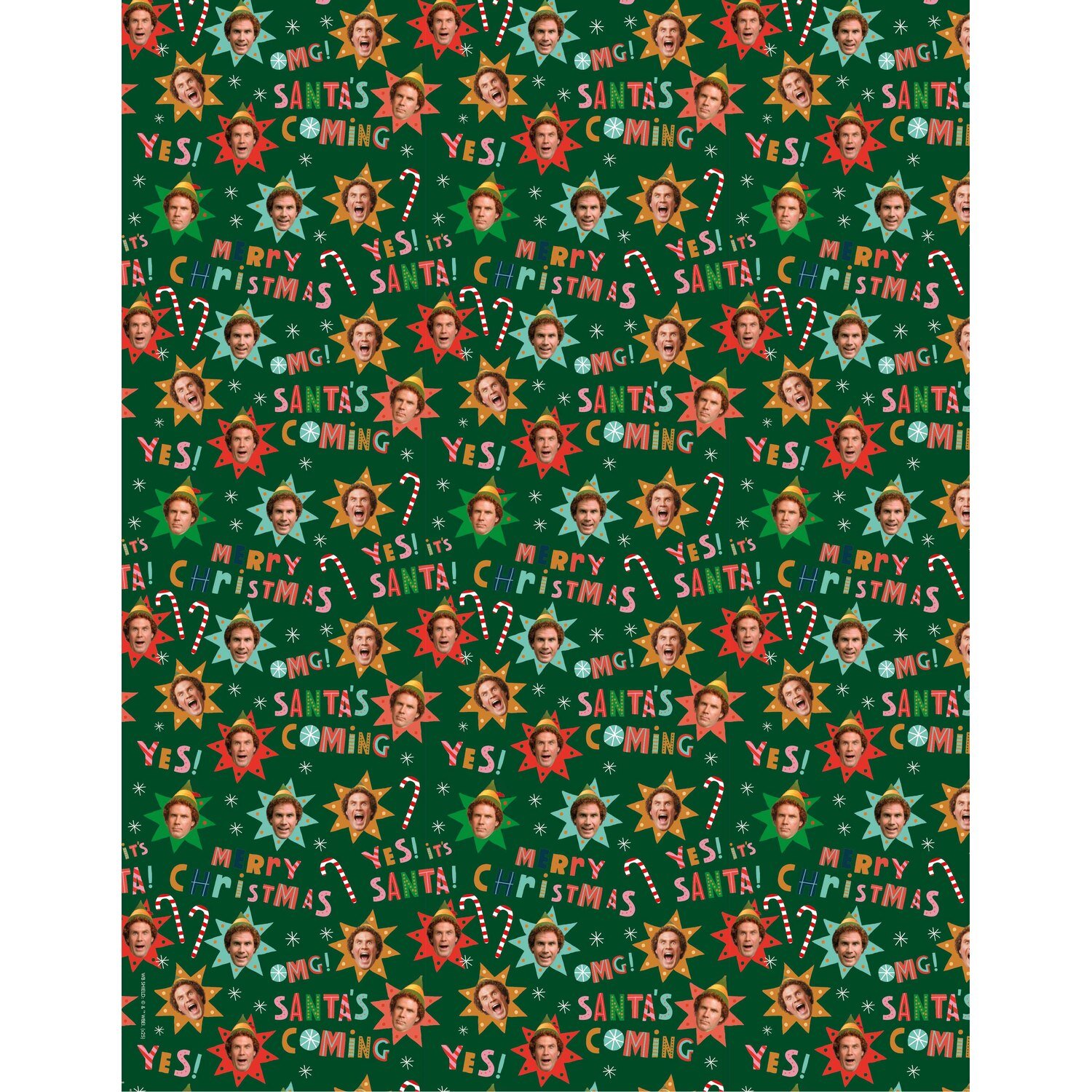 Elf Giftwrap Green Image