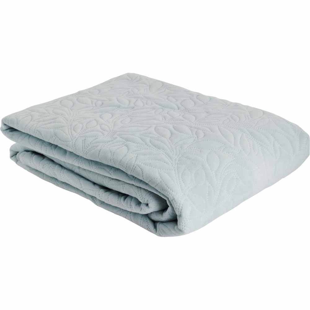 Wilko Velvet Misty Blue Throw 150 x 200cm Wilko