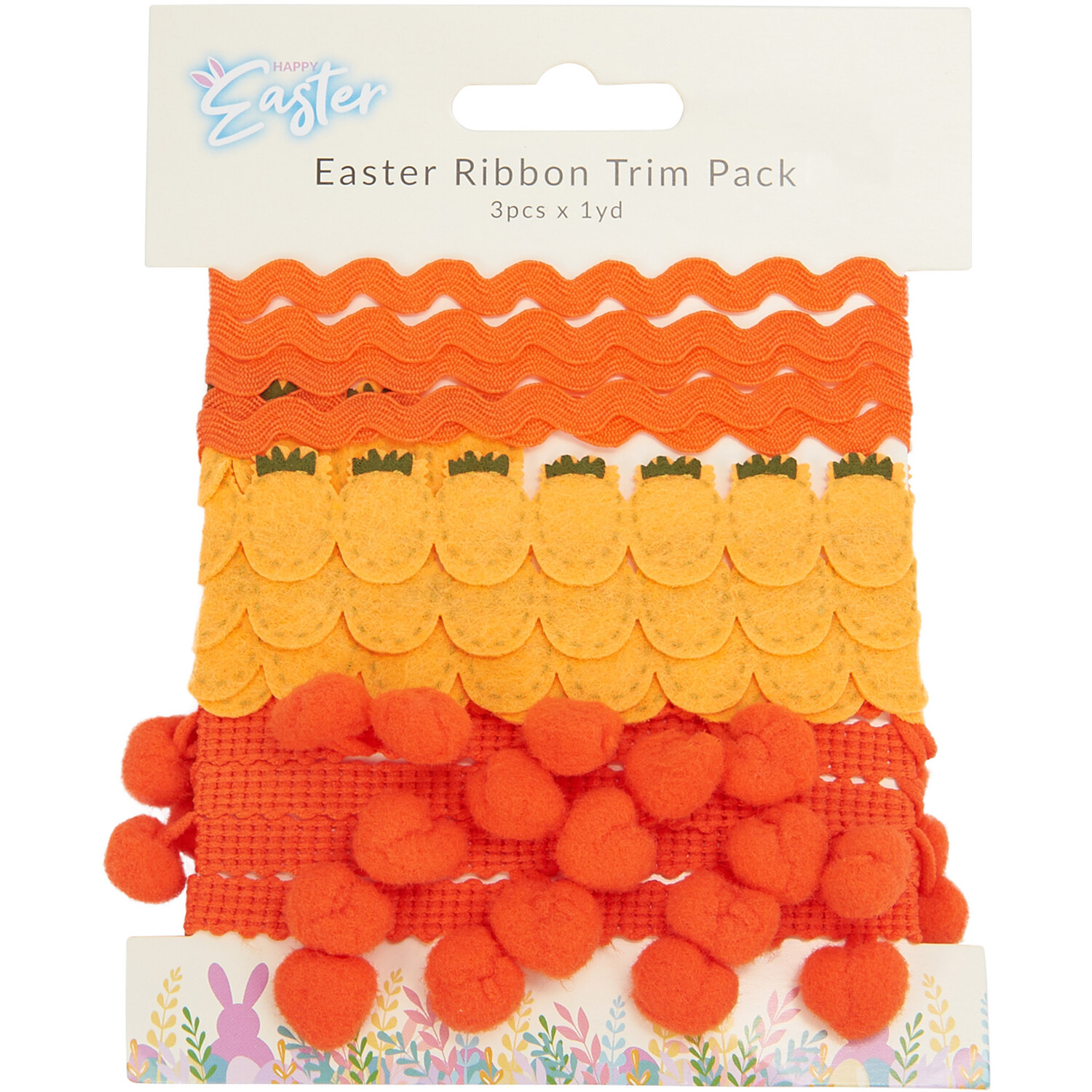 Easter Ribbon Trim 3 Pack in Assorted styles Image 1