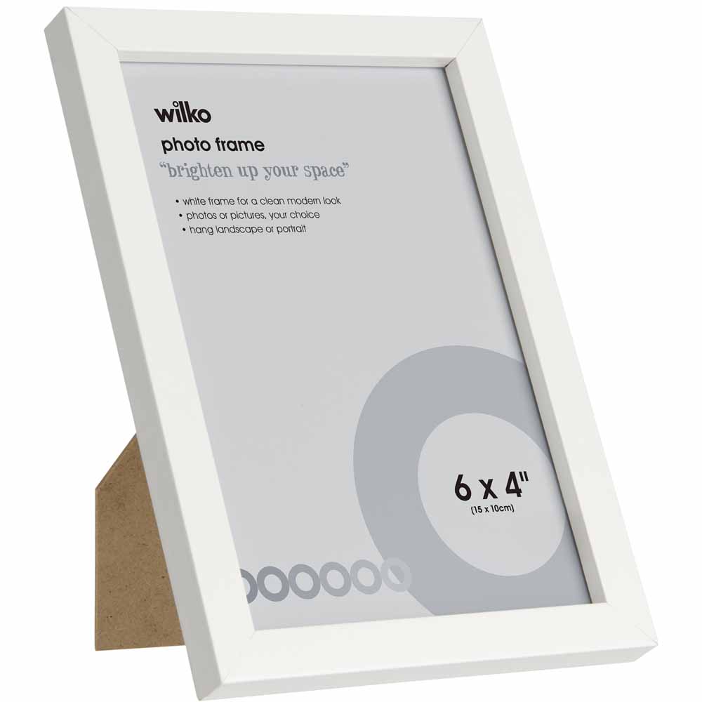 Wilko White Photo Frame 6x4 inch 3pk Wilko