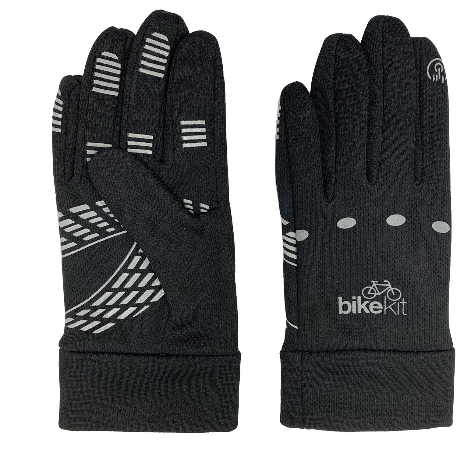 Black Cycling Gloves - Black / L - XL Image