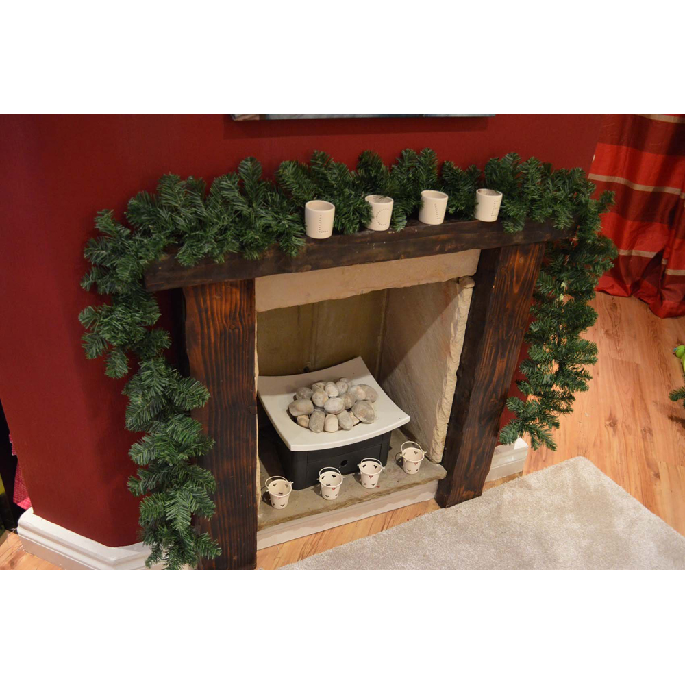 Samuel Alexander Green Imperial Pine Plain Christmas Garland 270cm Image 4