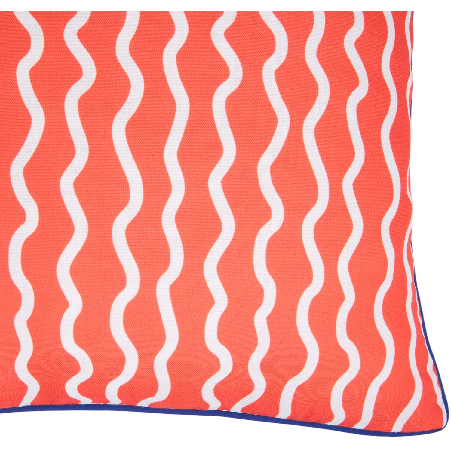 Outdoor Waves Cushion Orange Image 2