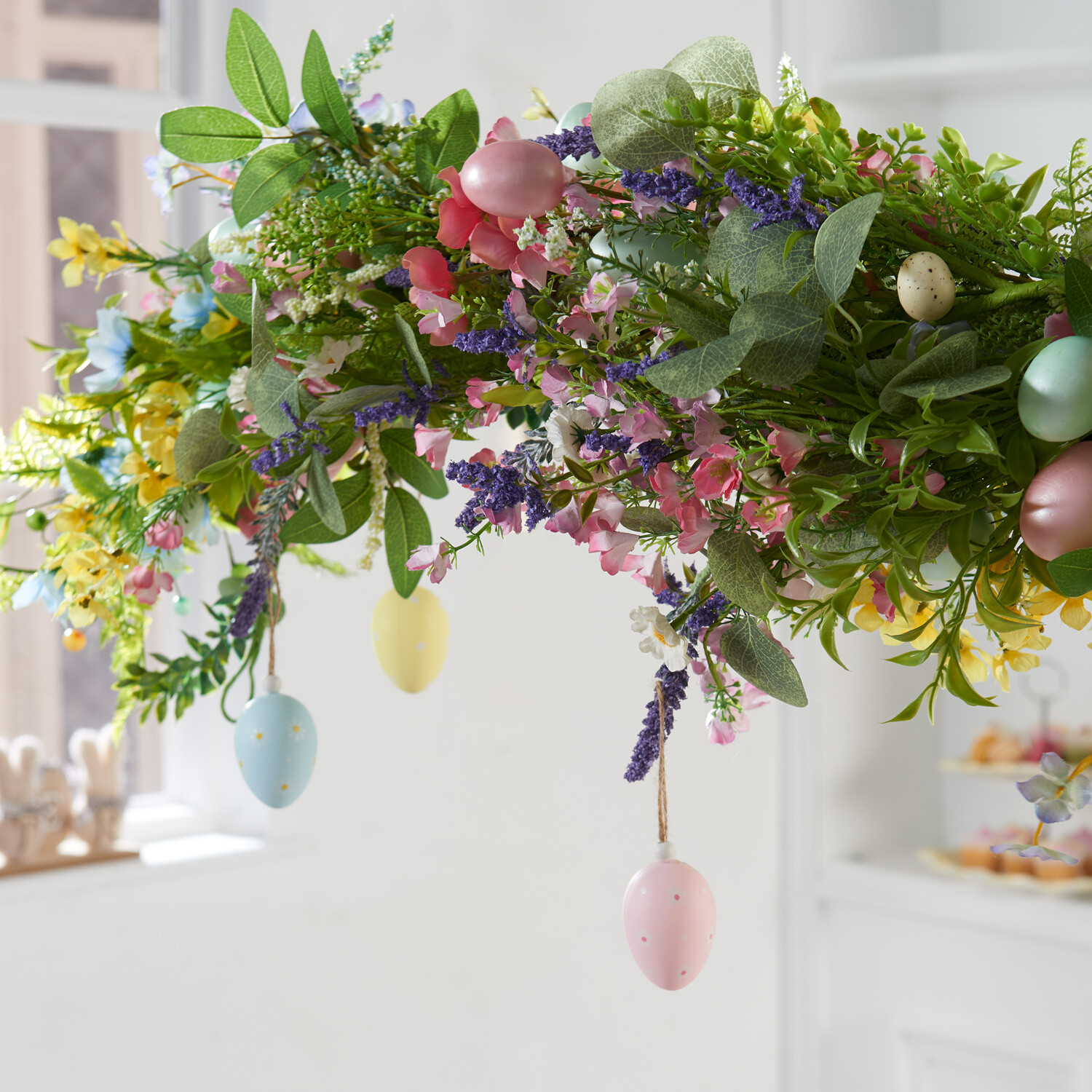 Pack of 6 Spring Decor Egg Baubles Image 5