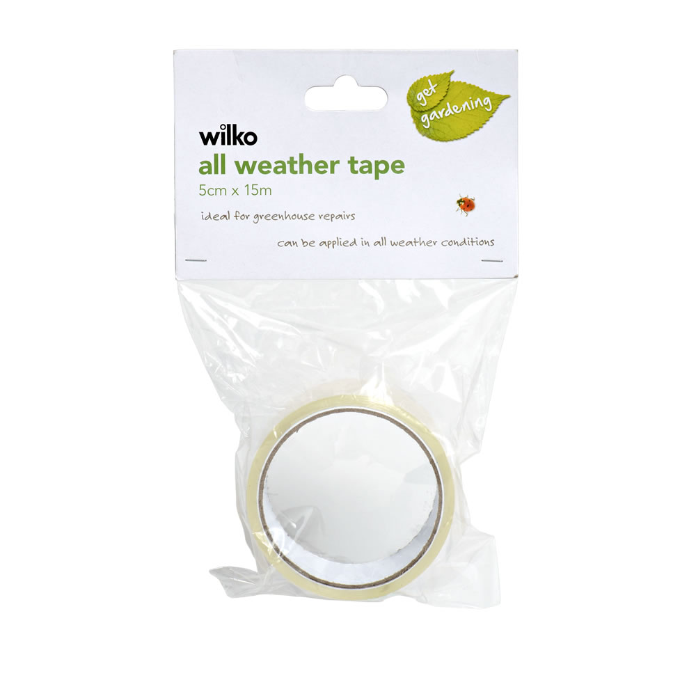 Wilko All Weather Clear Tape 5cm x 15m Image