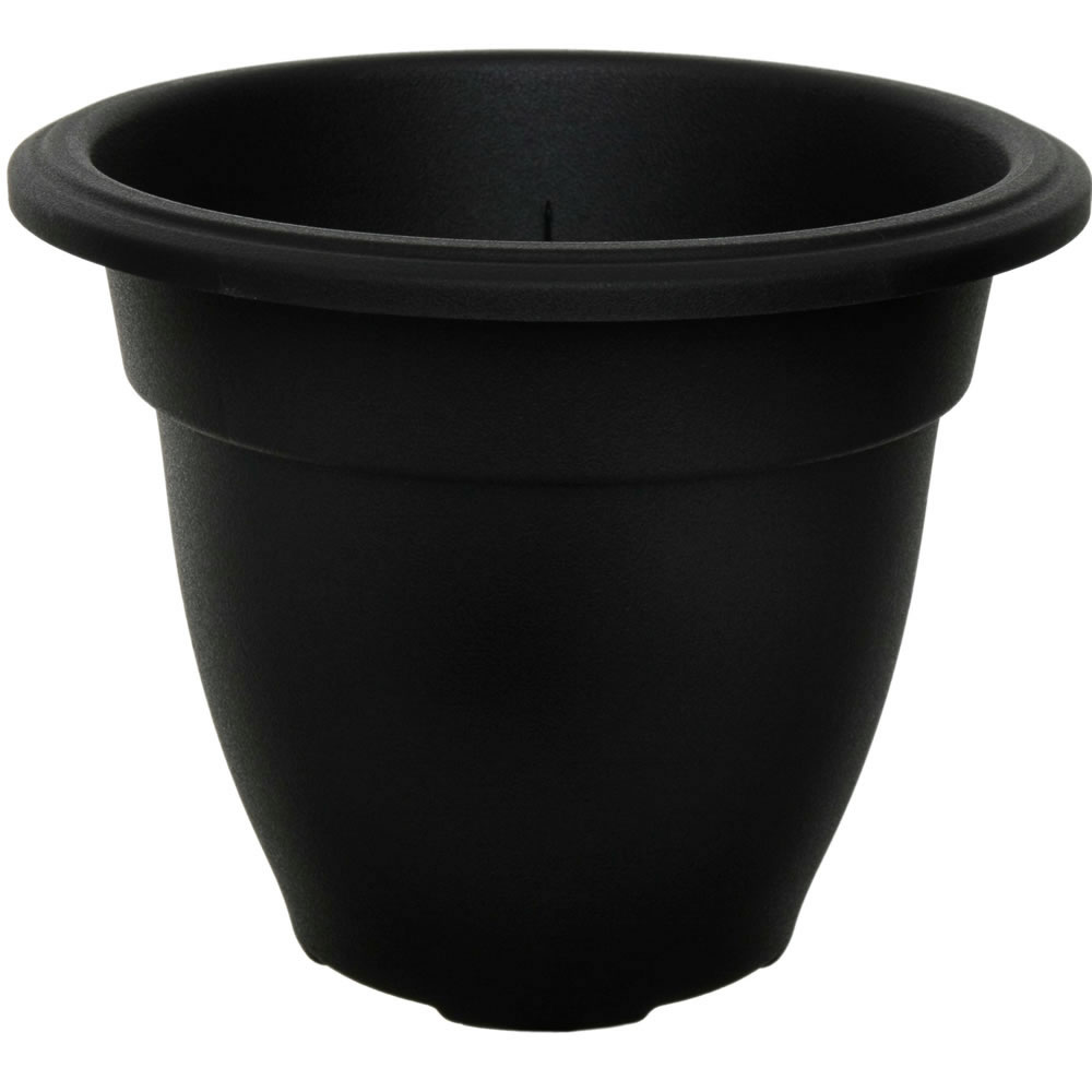 Wilko Black Bell Planter Round 30cm Image