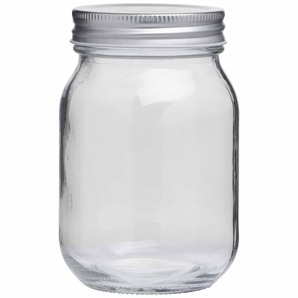 Wilko 450ml Glass Preserve Jar