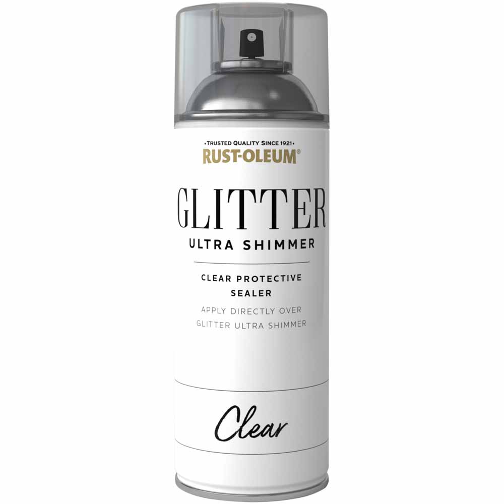 Rust-Oleum Clear Glitter Ultra Shimmer Spray Paint 400ml Image 1
