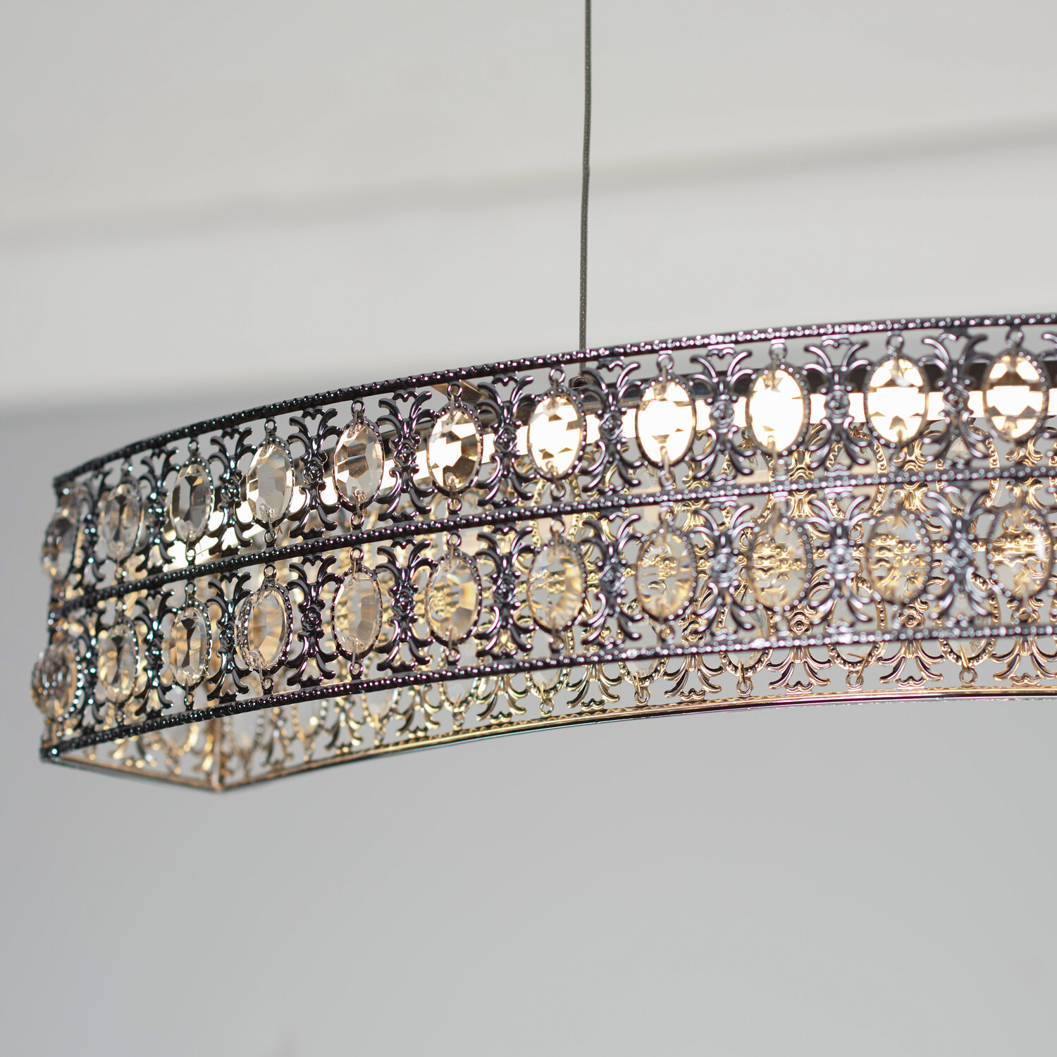 Freya Silver LED Ceiling Fitting Light Image 3