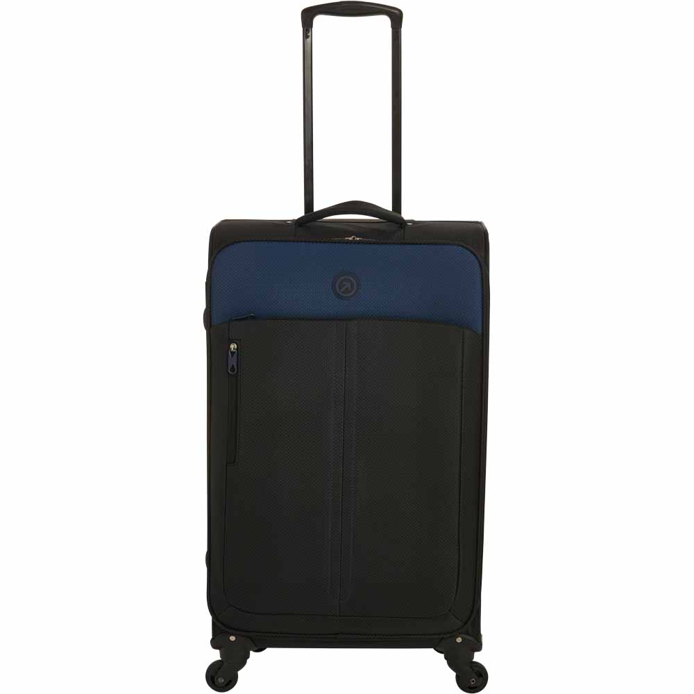 Wilko Ultralite Suitcase Black 26 inch Image 1