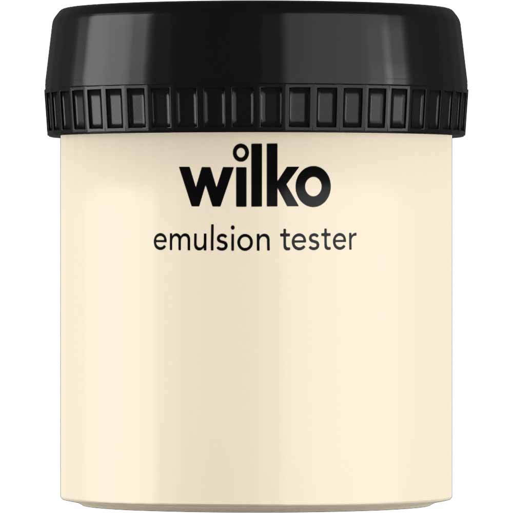 Wilko Soft Cream Emulsion Paint Tester Pot 75ml Image 1