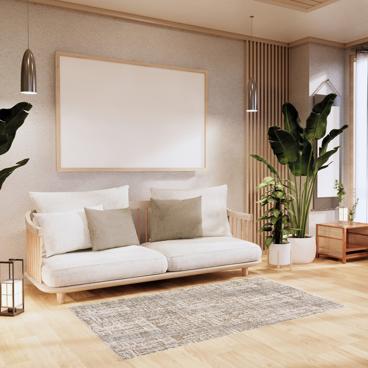 Eden Texture Rug - Beige Image 2