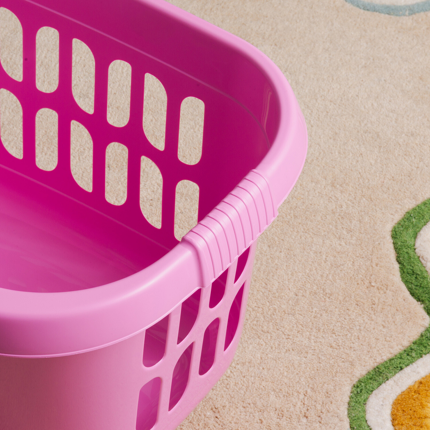 Wham Hipster Ventilated Laundry Basket Pink Image 7