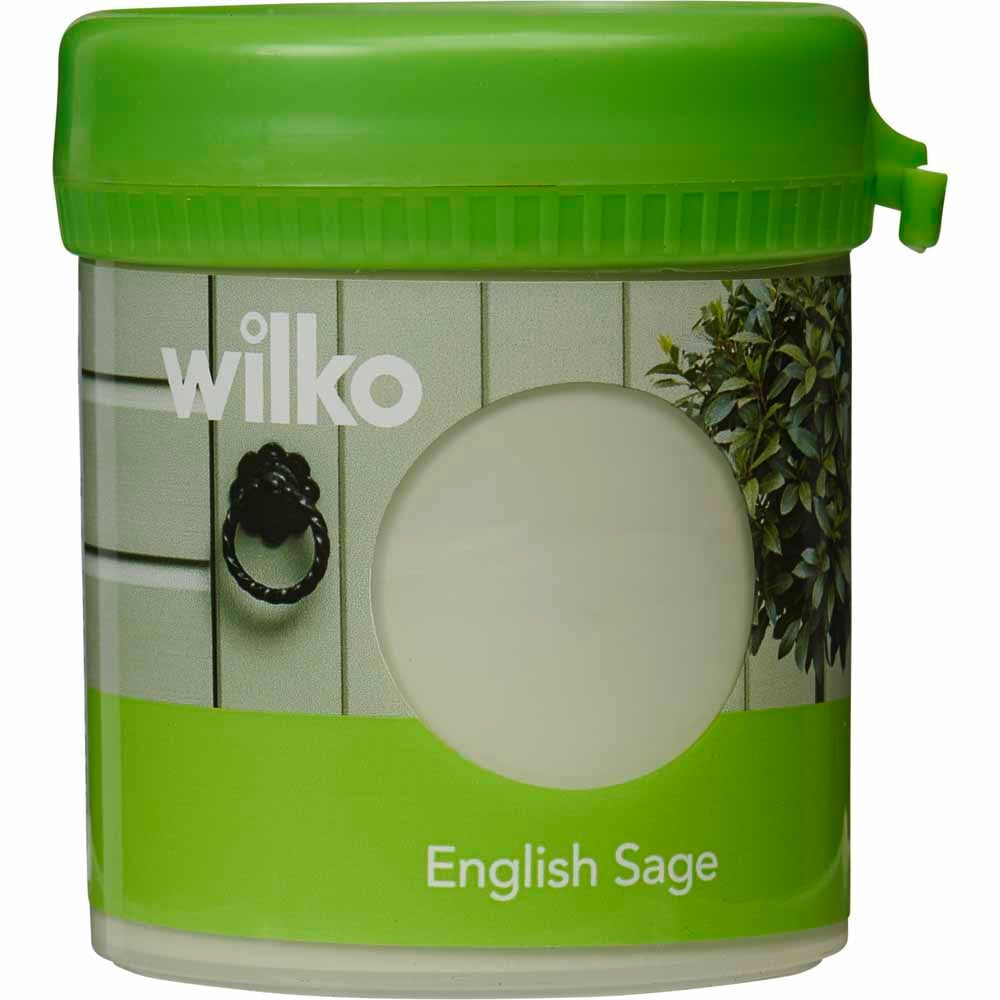 Wilko Garden Colour English Sage Green Tester Pot 75ml Image 2