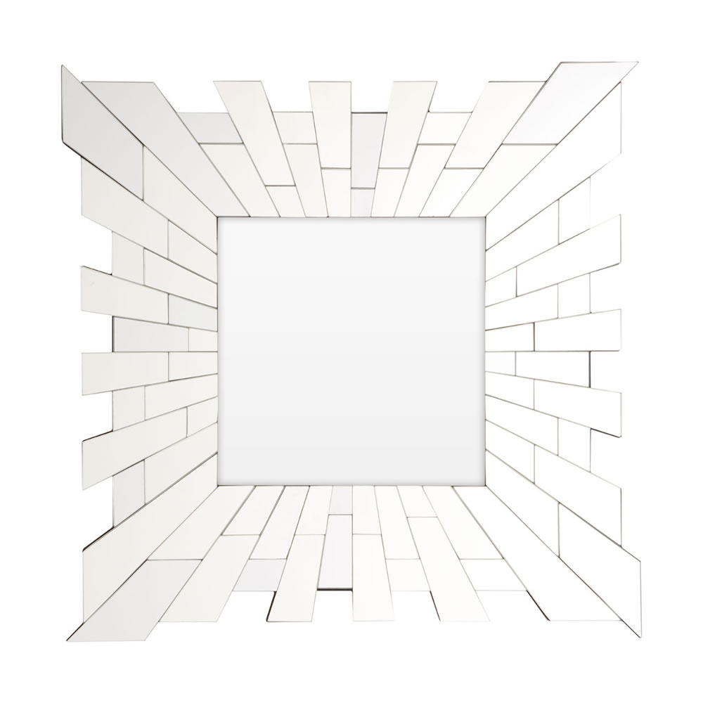 Premier Housewares Flared Square Wall Mirror 60 x 60cm Image 1