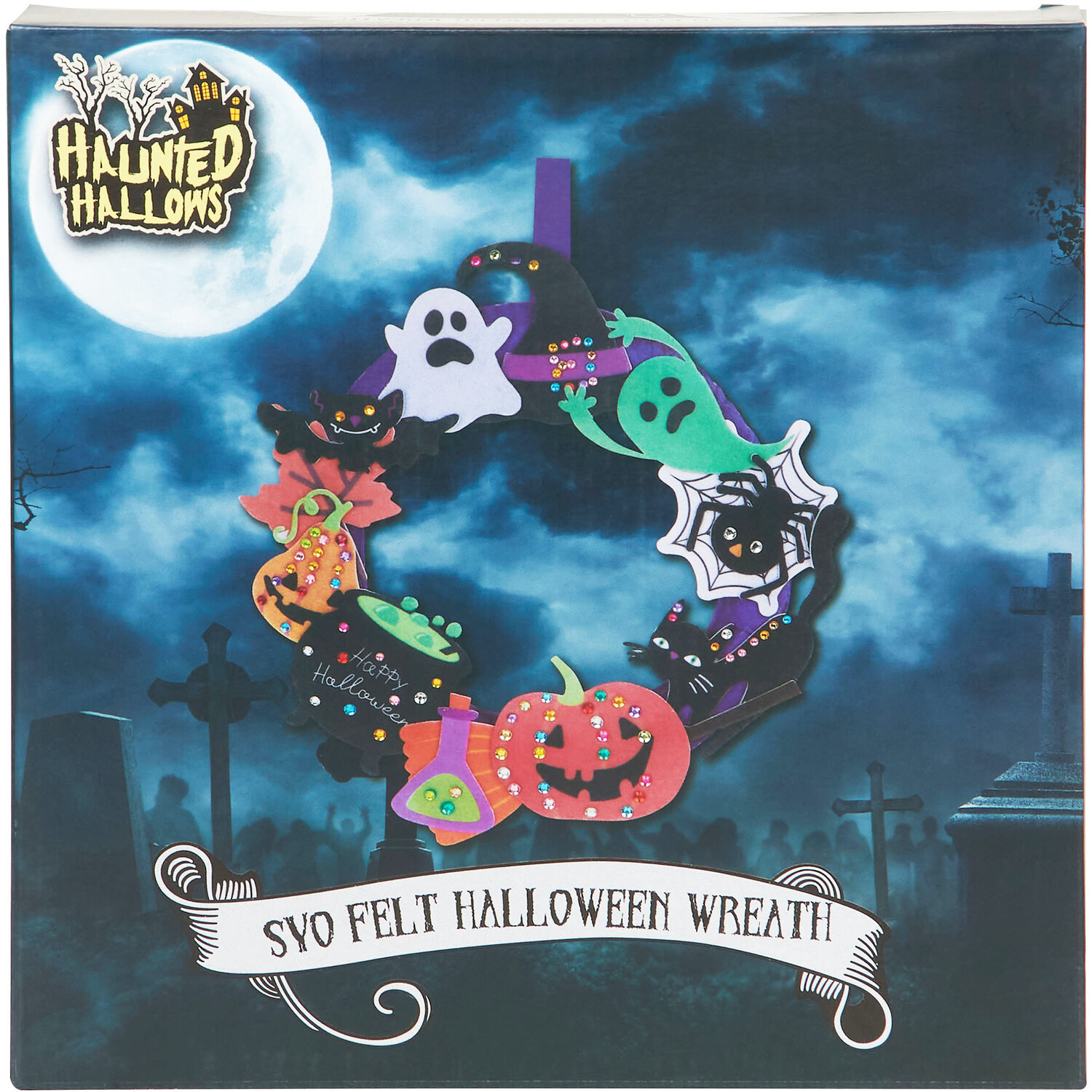 Sew Your Own Felt the Halloween Wreath Image 1