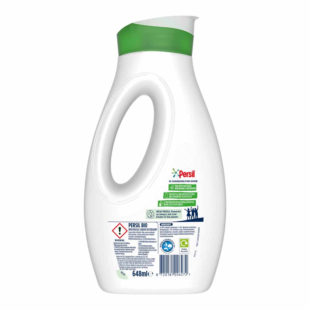 Persil SnM Bio Liquid Detergent 24 Washes 648ml Image 3