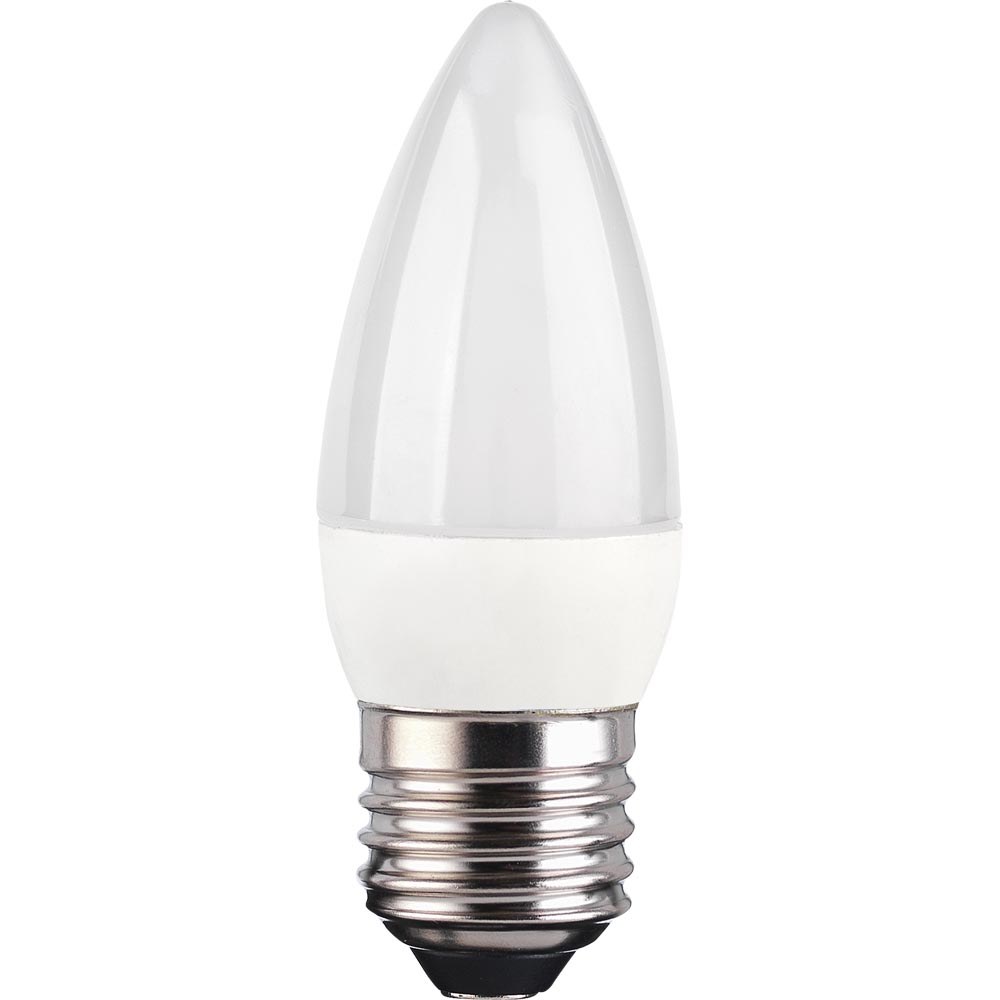 Wilko 3 Pack Screw E27/ES LED 470 Lumens Candle Light Bulb Image 2