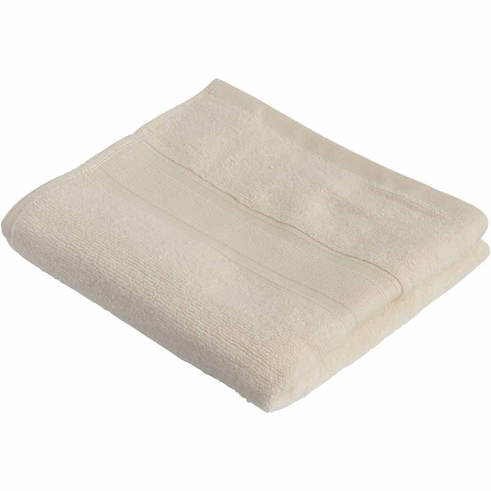 Wilko Supersoft Cream Hand Towel Image 1